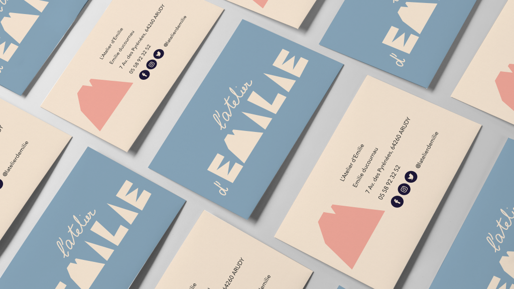 cartes de visite d'une chocolaterie